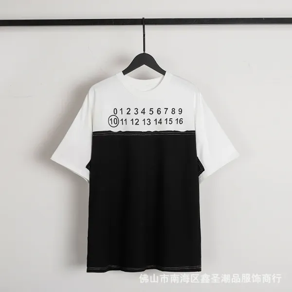 Maison Margiela Tabi Print Black T-Shirt - 51