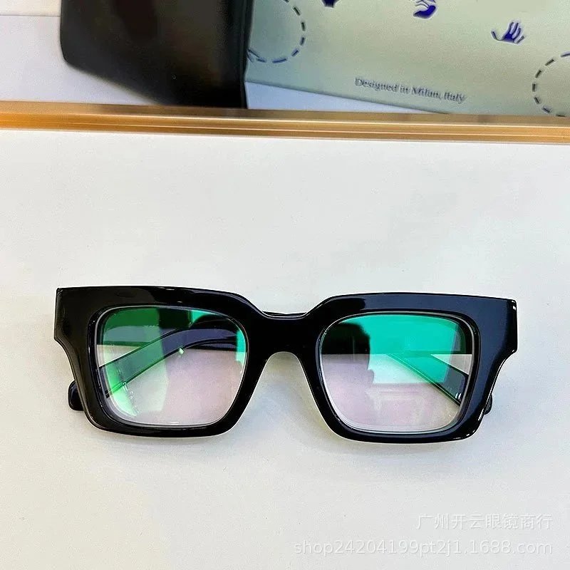Design Square Frame Blue Transparent Sunglasses Eyewear - 5