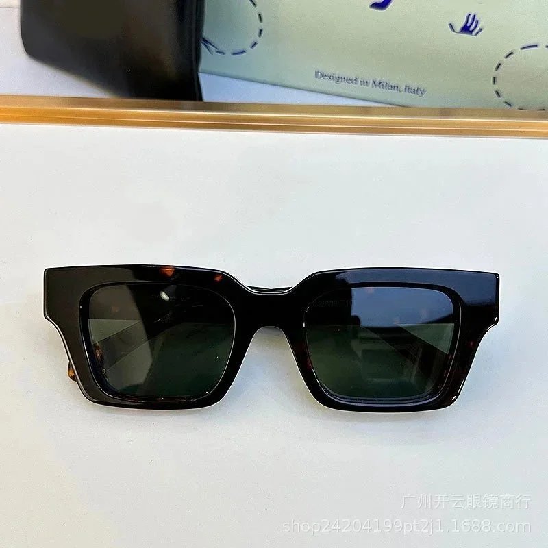 Design Square Frame Blue Transparent Sunglasses Eyewear - 11