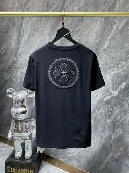 Supreme x Bearbrick Collaboration Distressed Black T-Shirt - 6