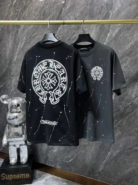 Supreme x Bearbrick Collaboration Distressed Black T-Shirt - 39