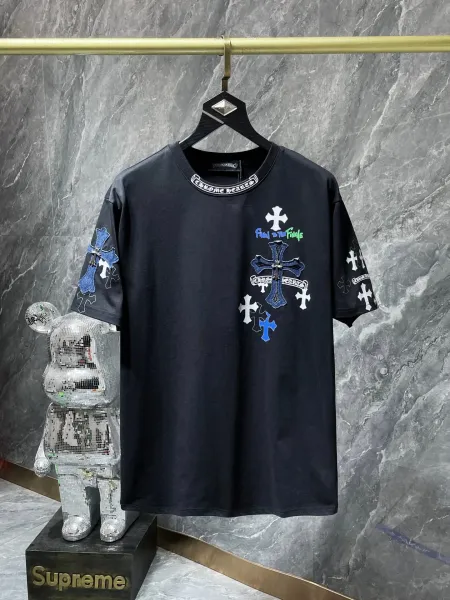 Supreme x Bearbrick Collaboration Distressed Black T-Shirt - 7