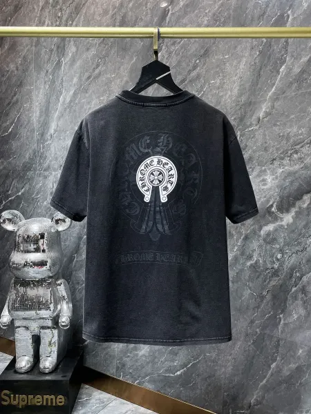 Supreme x Bearbrick Collaboration Distressed Black T-Shirt - 29