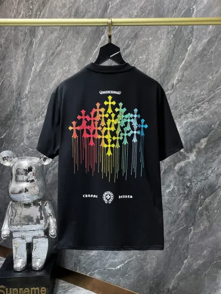 Supreme x Bearbrick Collaboration Distressed Black T-Shirt - 38