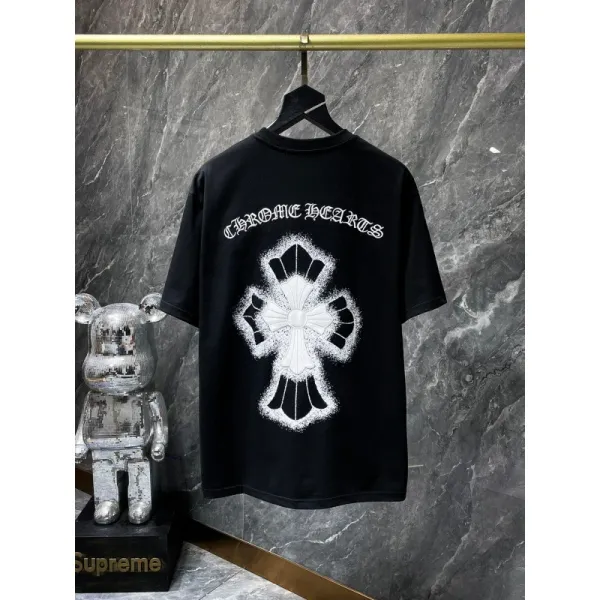 Chrome Hearts Cross Logo Black T-Shirt - 1