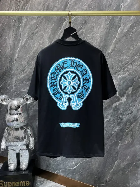 Supreme x Bearbrick Collaboration Distressed Black T-Shirt - 43