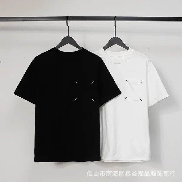 Maison Margiela Tabi Print Black T-Shirt - 18