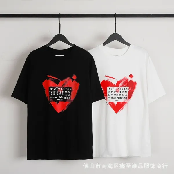 Maison Margiela Tabi Print Black T-Shirt - 50