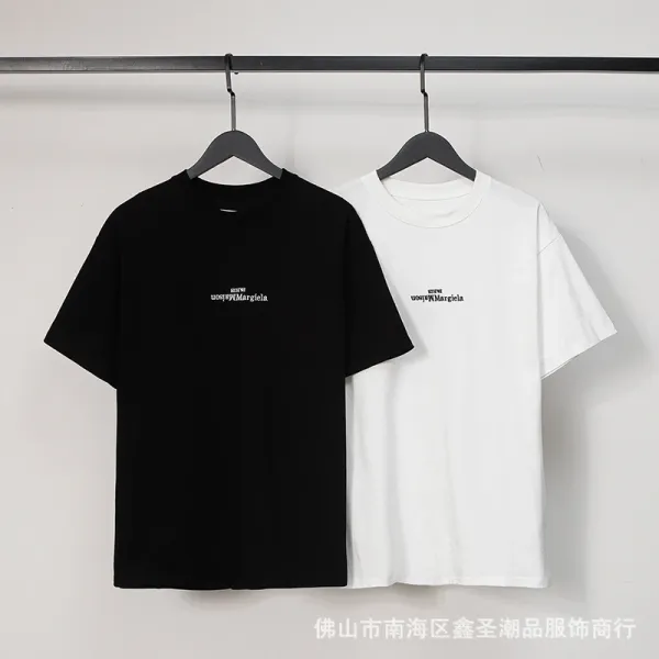 Maison Margiela Tabi Print Black T-Shirt - 17