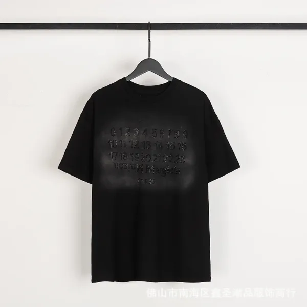 Maison Margiela Tabi Print Black T-Shirt - 49
