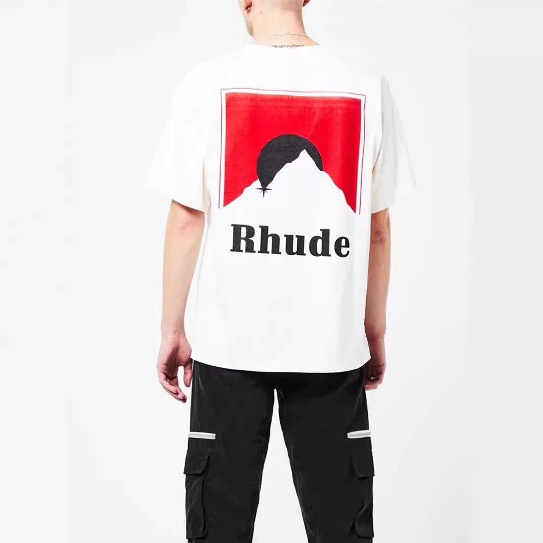 Rhude Mountain Logo White T-Shirt - 8