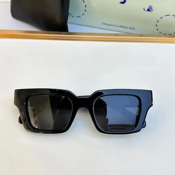 Design Square Frame Blue Transparent Sunglasses Eyewear - 9
