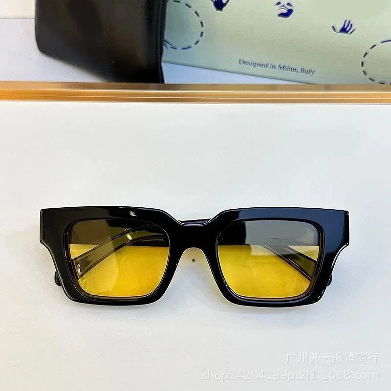 Design Square Frame Blue Transparent Sunglasses Eyewear - 8