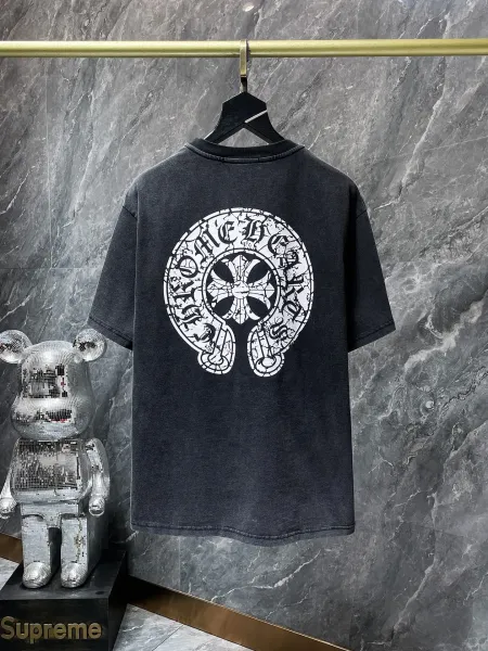 Supreme x Bearbrick Collaboration Distressed Black T-Shirt - 27
