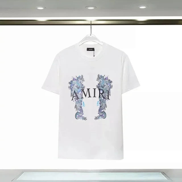 AMIRI T-Shirts Short-Sleeve Logo Graphic T-Shirt product detail image 2