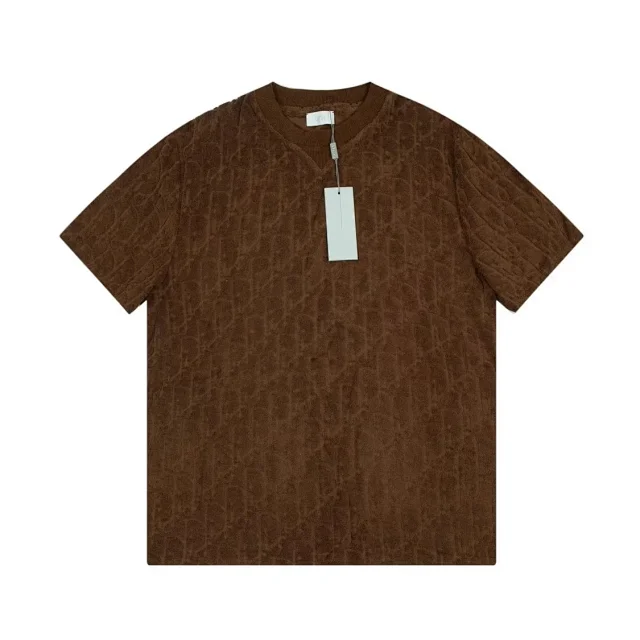 Dior T-Shirts Monogram Jacquard Crew-Neck T-Shirt product detail image 3