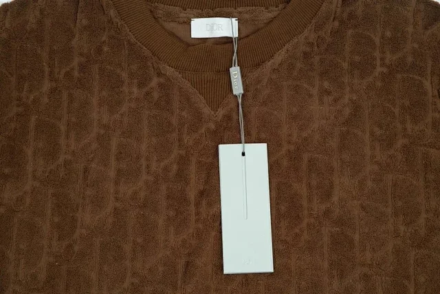 Dior T-Shirts Monogram Jacquard Crew-Neck T-Shirt product detail image 5