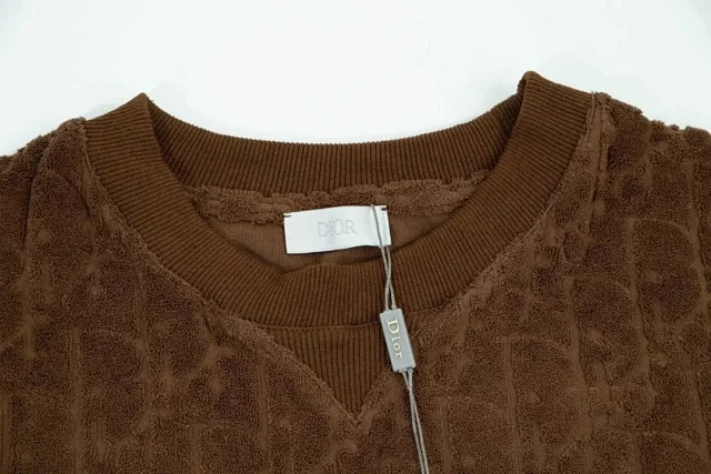 Dior T-Shirts Monogram Jacquard Crew-Neck T-Shirt product detail image 8