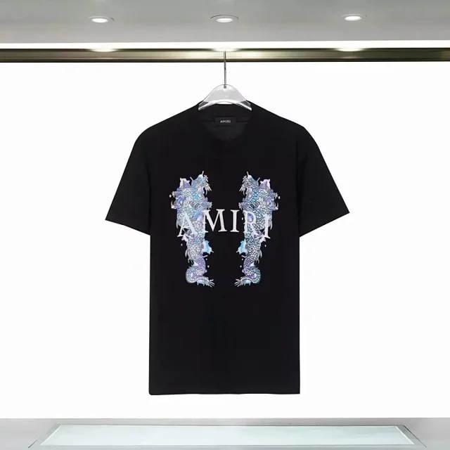 AMIRI T-Shirts Short-Sleeve Logo Graphic T-Shirt product detail image 3