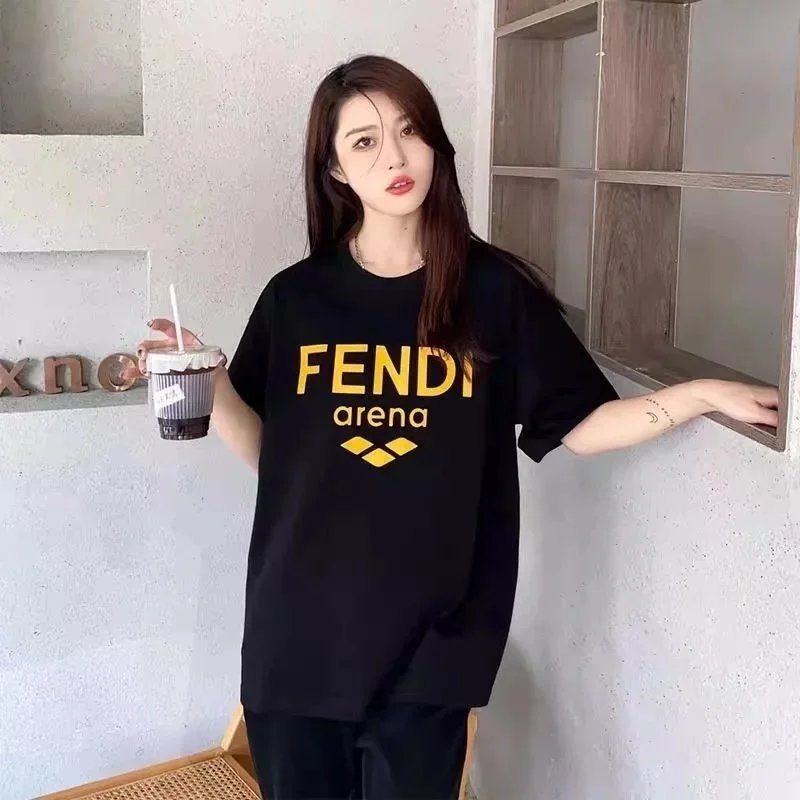 Fendi T-Shirts Short-Sleeve Graphic T-Shirt — Style 4