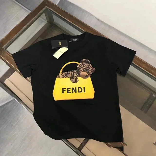 Fendi T-Shirts Short-Sleeve Graphic T-Shirt product detail image 5