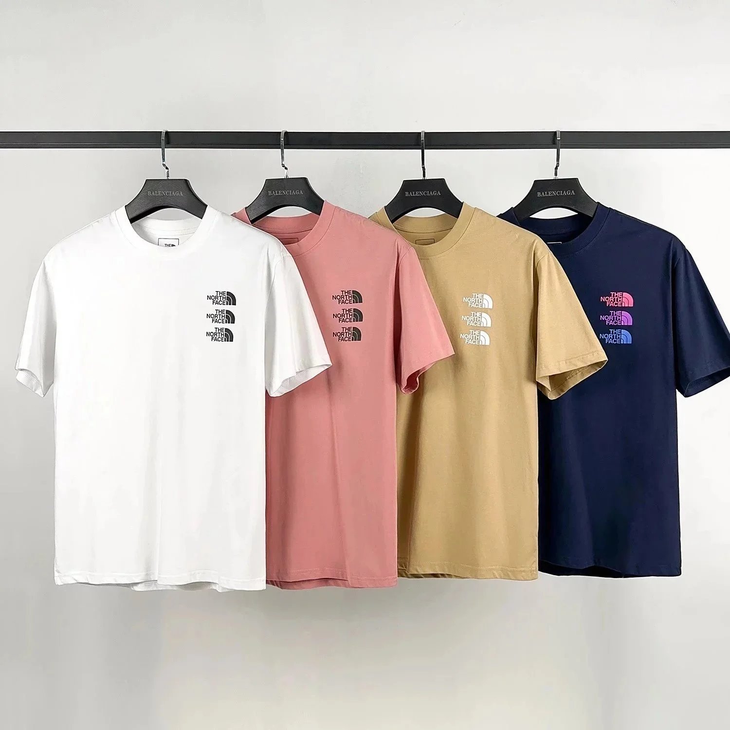 The North Face T-Shirts Short-Sleeve Logo Print — Style 8(white)