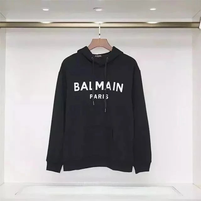 Balmain Hoodies & Sweatshirts Logo Pullover Hoodie — Style 1