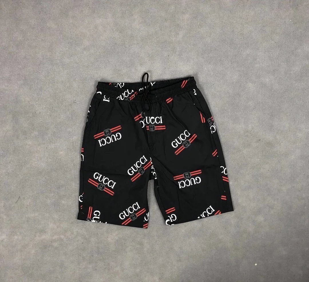 Gucci Shorts Drawstring with logo-print or side-stripe designs — MMJ-12