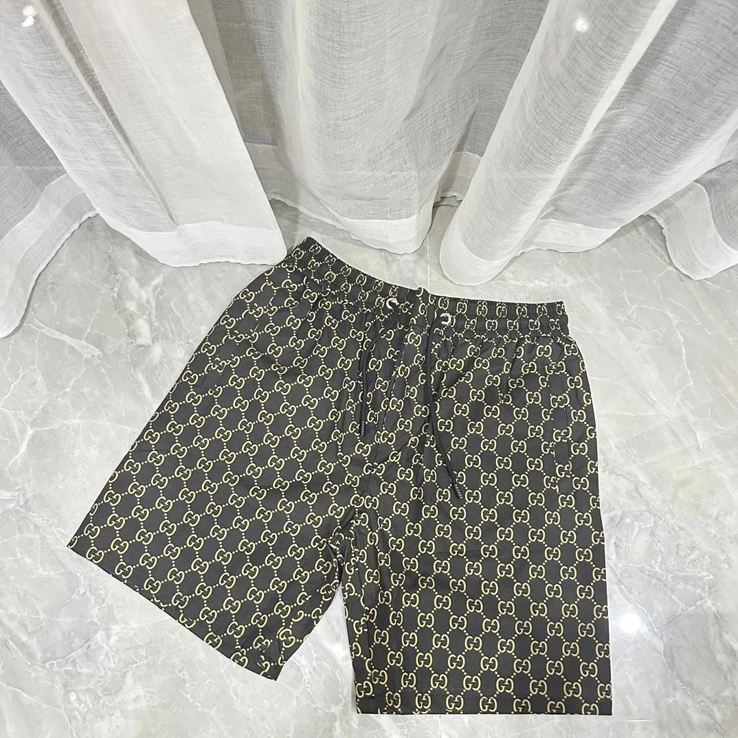 Gucci Shorts Drawstring with logo-print or side-stripe designs — MMJ-8