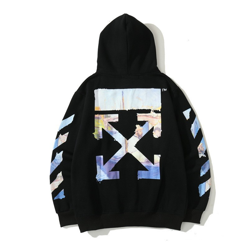 1:1 Batch Basic Arrow 3D Print Hooded Sweatshirt