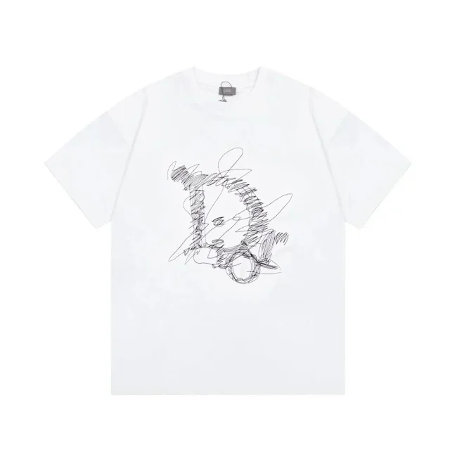 Dior T-Shirts Monogram Jacquard Crew-Neck T-Shirt product detail image 16