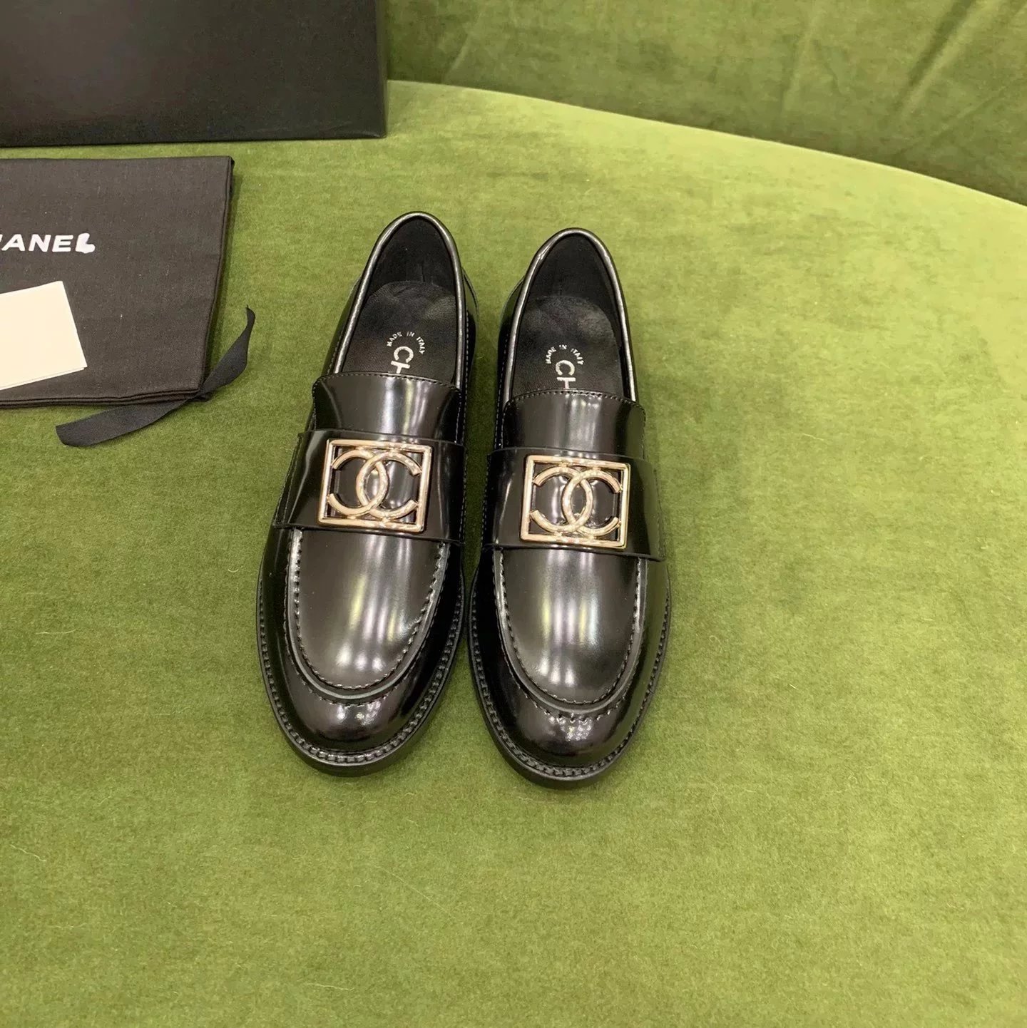 黑色开边珠牛皮