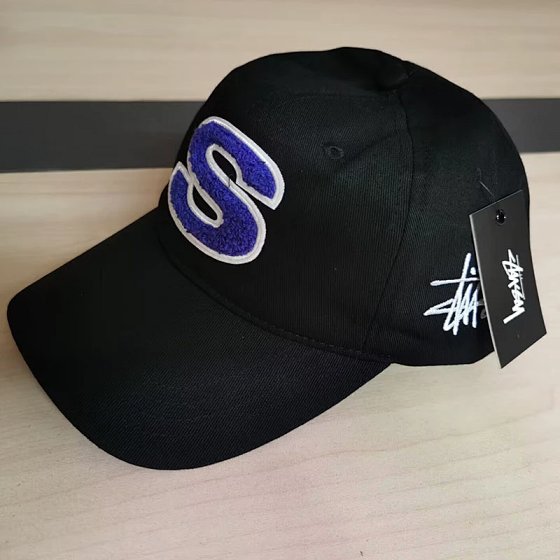 Baseball cap embroidered men's and women's models duck tongue cap soft top splicing collision color