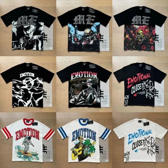 Retro Rhinestone Letter Print Summer High-Street Loose Casual Short Sleeve T-Shirt