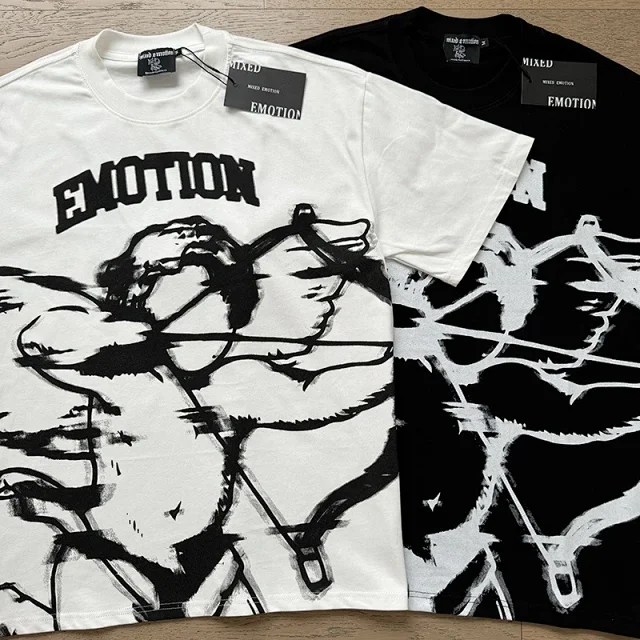 Mixed Emotion T-Shirts Graphic Print Crew Neck product detail image 23