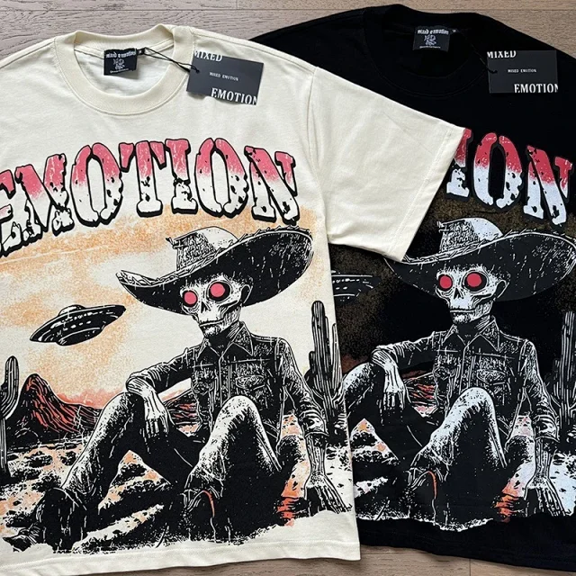 Mixed Emotion T-Shirts Graphic Print Crew Neck product detail image 28