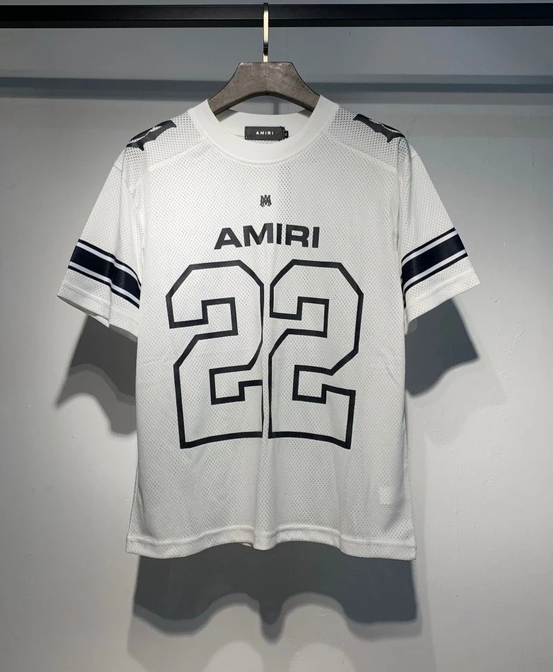 Amiri 2024 Mesh Number 22 Football Jersey White