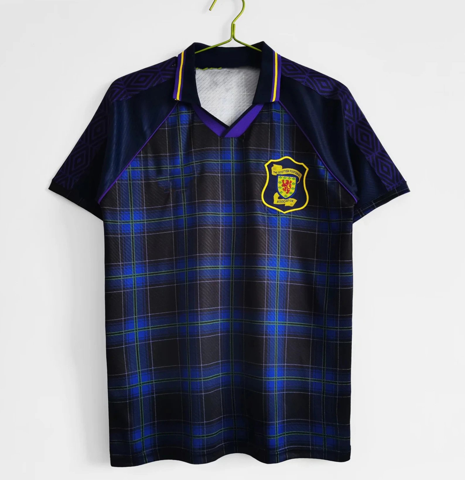 Umbro x Scotland Retro 1994/96 Away Tartan Jersey Navy
