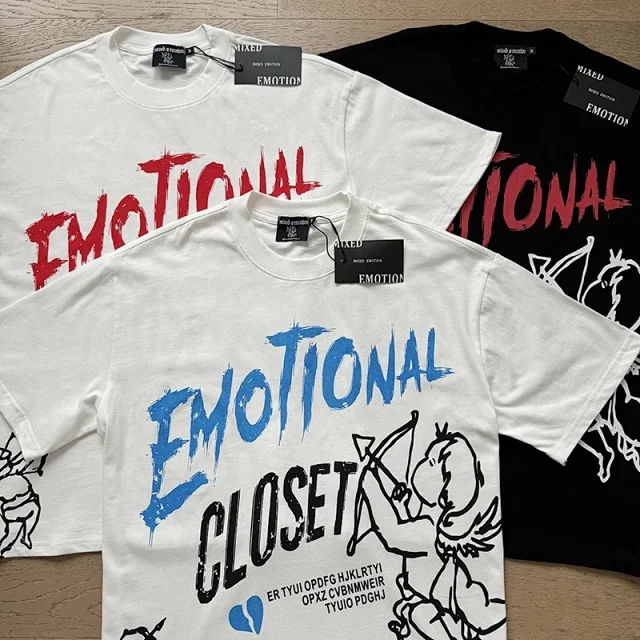 Mixed Emotion T-Shirts Graphic Print Crew Neck product detail image 33