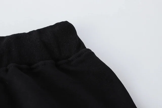 DSQUARED2 Trousers Black drawstring jogger sweatpants with ICON and logo prints product detail image 8