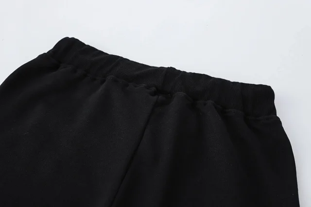 DSQUARED2 Trousers Black drawstring jogger sweatpants with ICON and logo prints product detail image 10