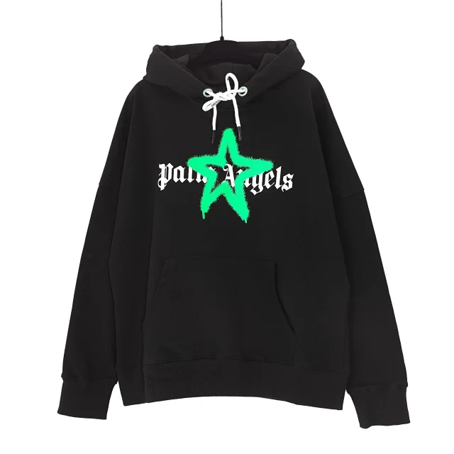 Palm Angels Hoodies & Sweatshirts Graphic Print Pullover Hoodie product detail image 8