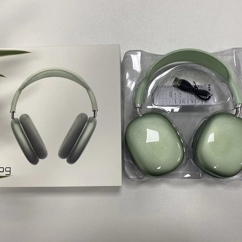 Generic Wireless Headphones P9 Air Max Green