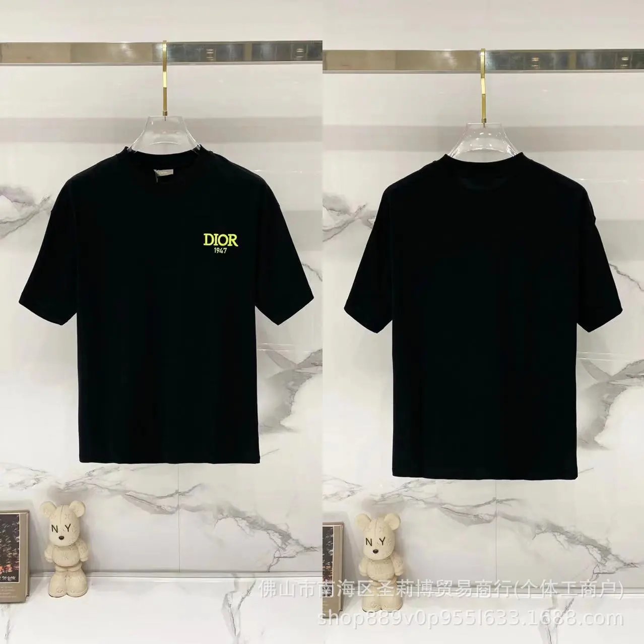 D003 Embroidered Black