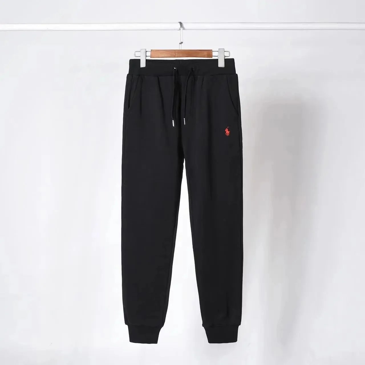 Black Pants with Red Logo