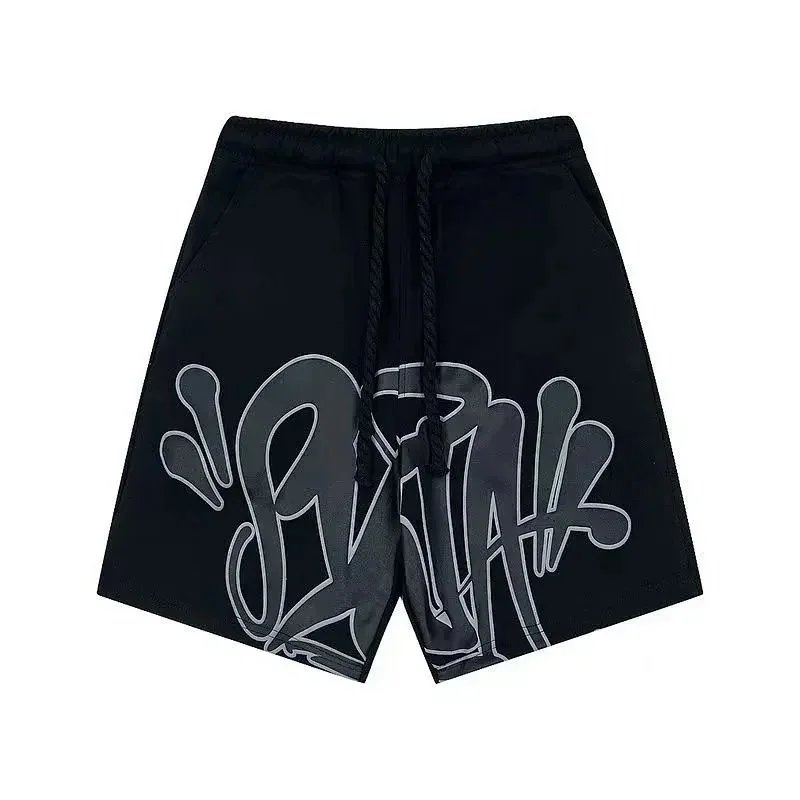Graffiti Print T-Shirt And Shorts Set Multicolor Streetwear