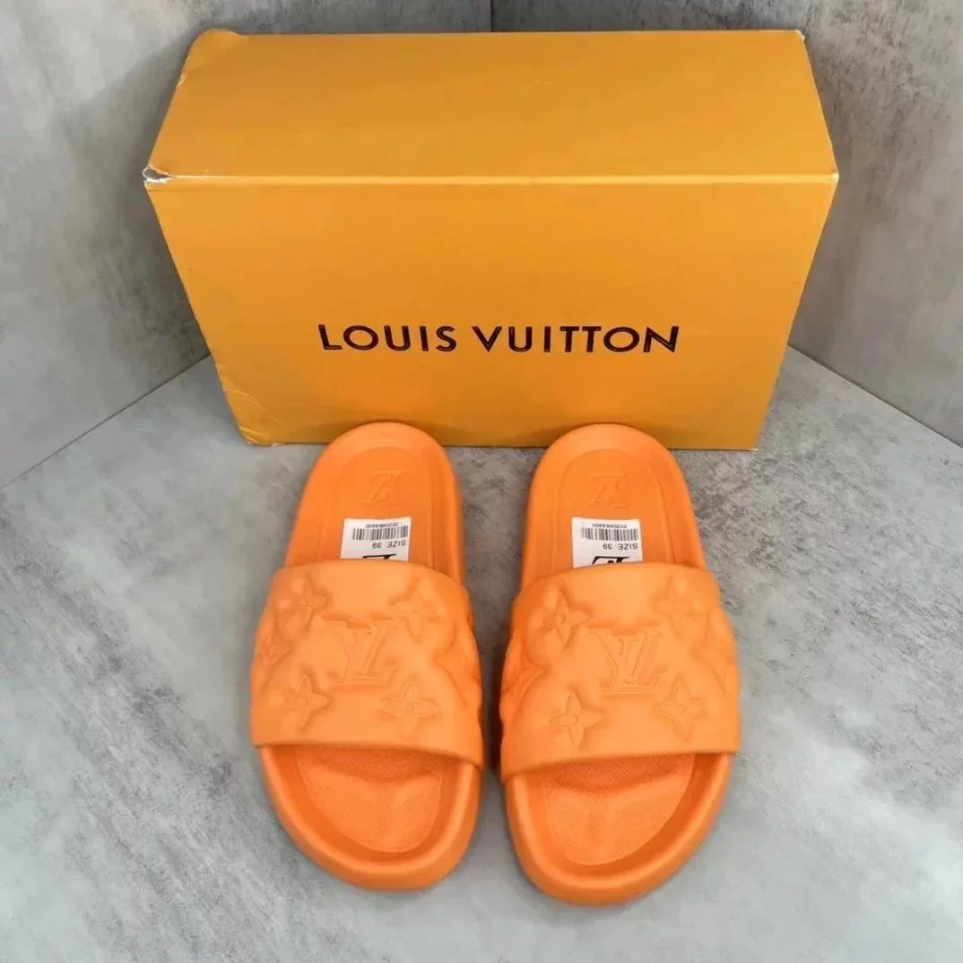 Louis Vuitton Slippers Embossed Monogram Slide — 06