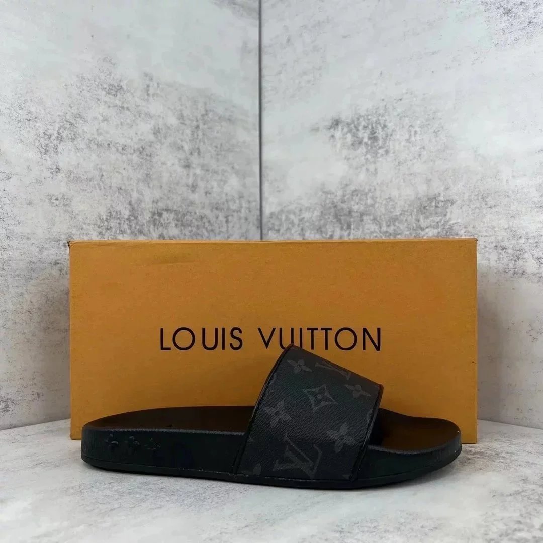 Louis Vuitton Slippers Embossed Monogram Slide — 23