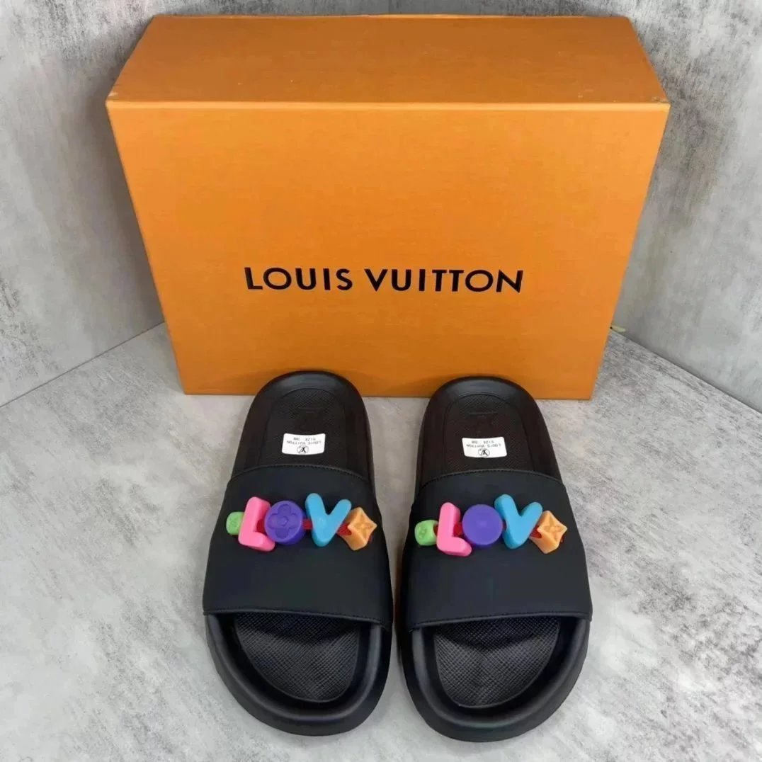 Louis Vuitton Slippers Embossed Monogram Slide — 17