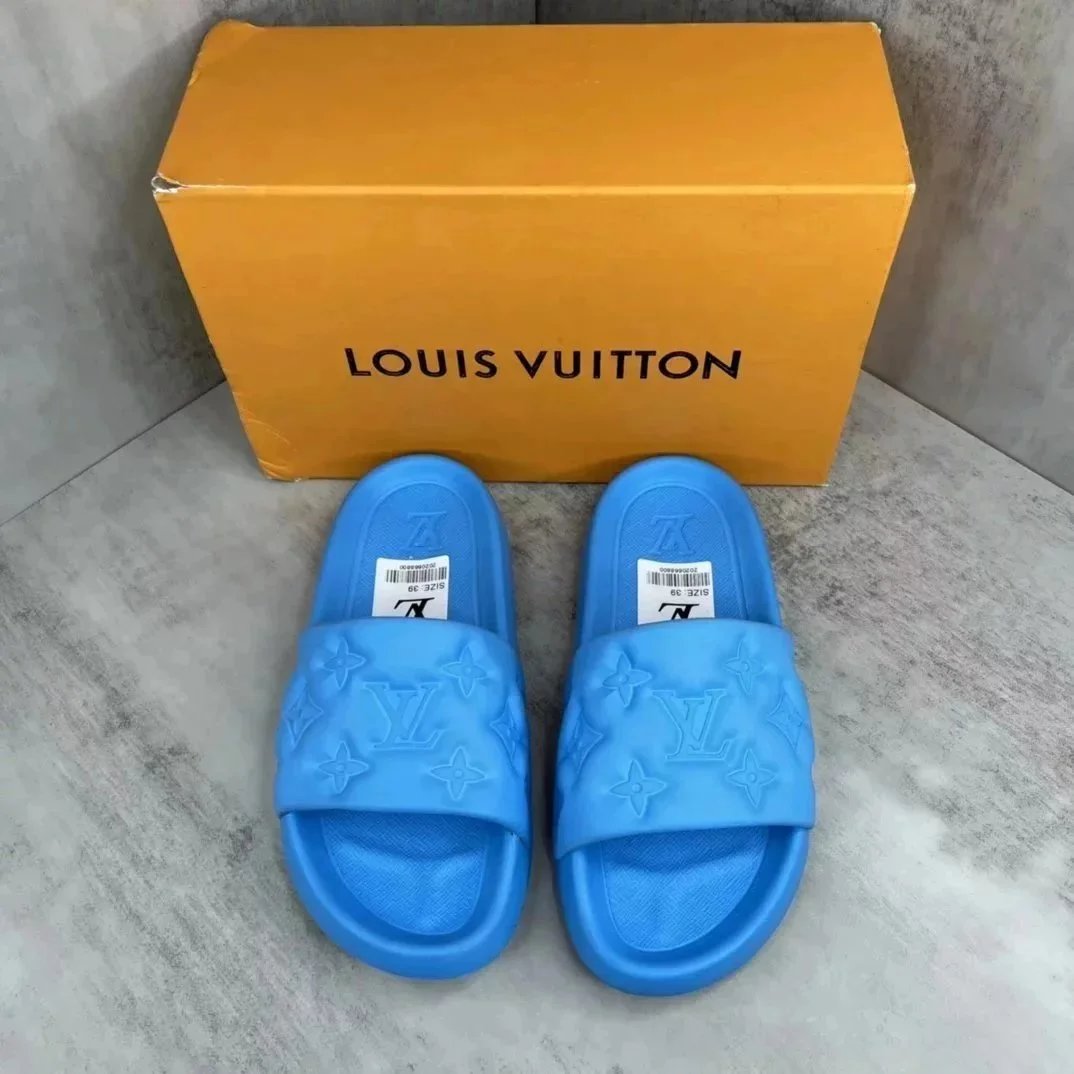 Louis Vuitton Slippers Embossed Monogram Slide — 09